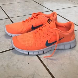 Nike Free 5.0. Orange. Size 5.5